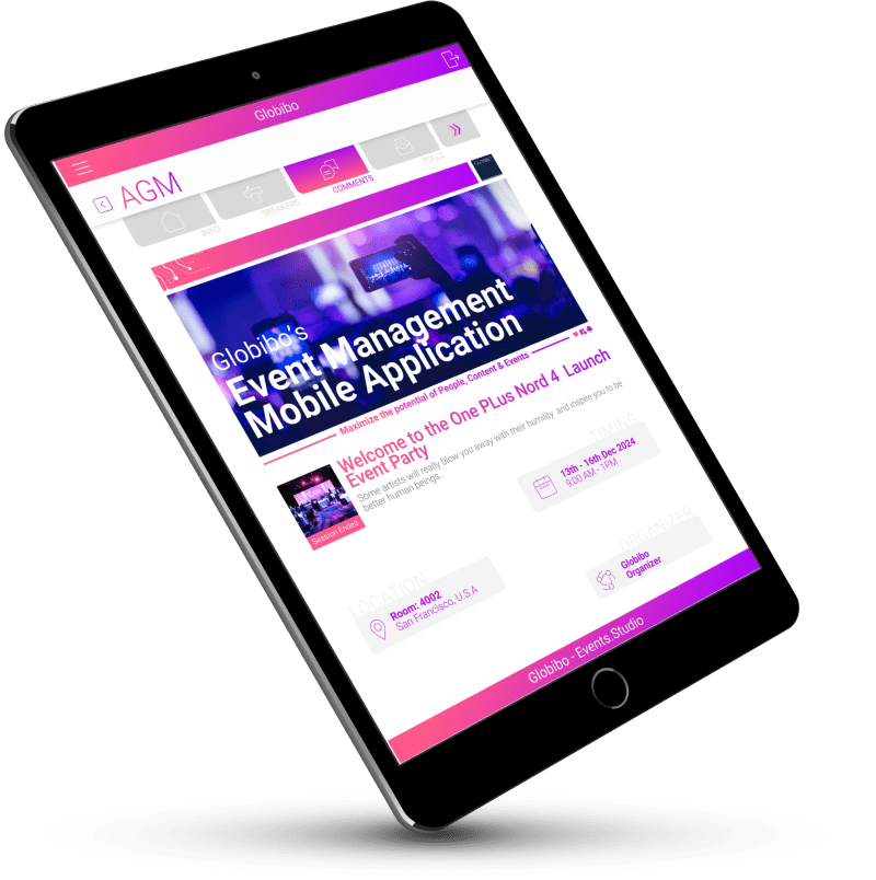 Events Studio App AGM- Information Section