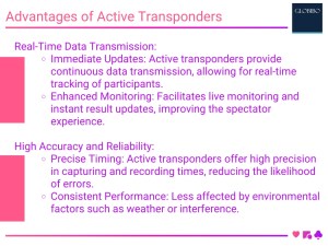 Advantages and Disadvantages of Active Transponders for Race Timing System