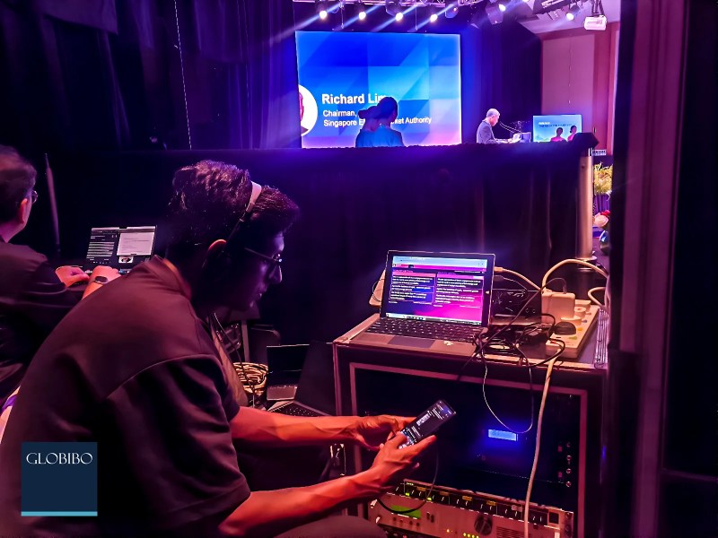 Transcription assist app used in event