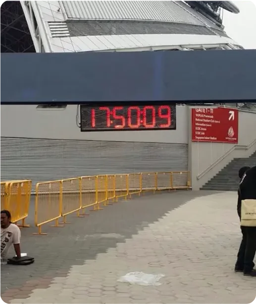LED Race Timer LED race timer and finish line clock