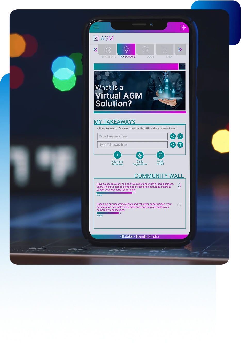 Call to Action  for Event Personalization