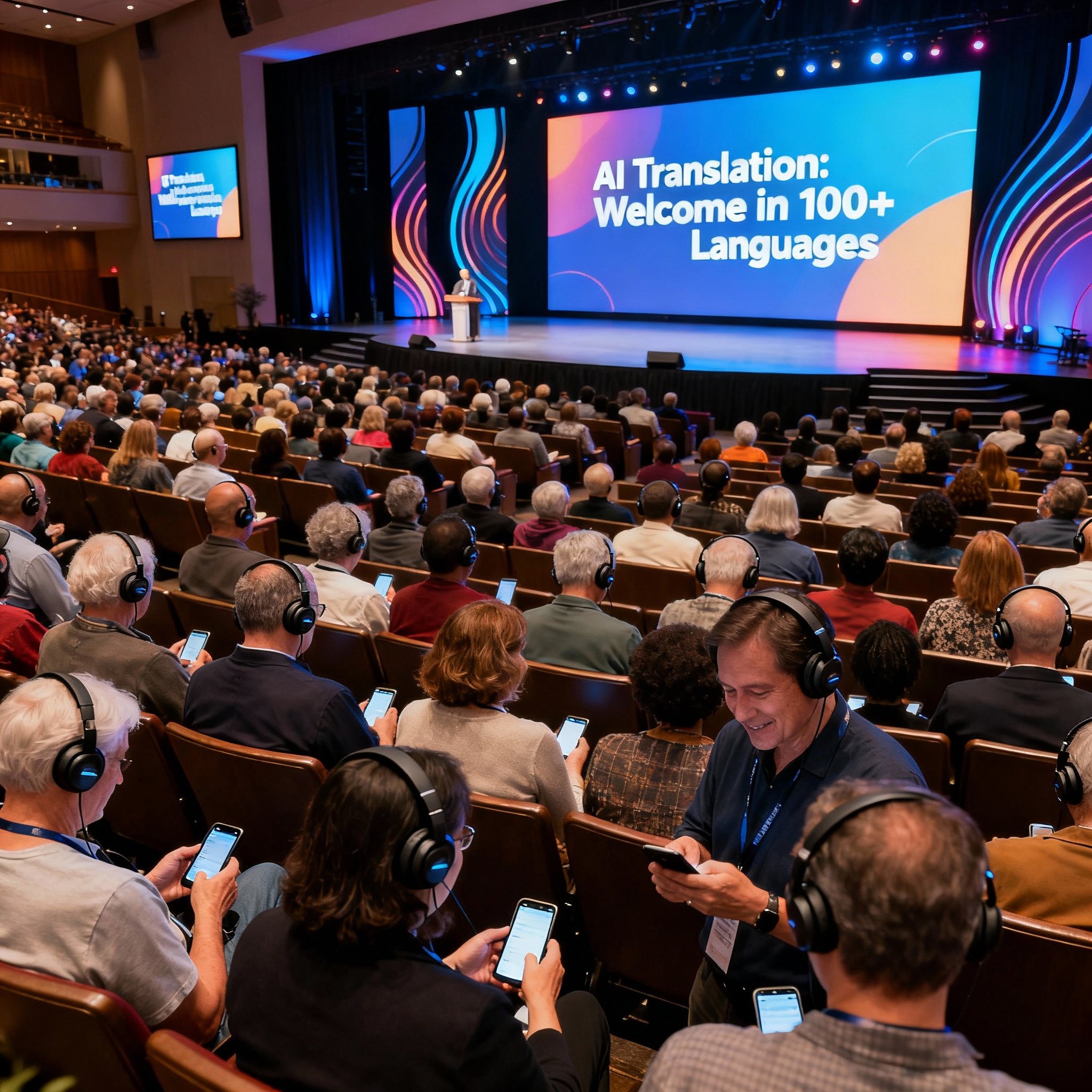 Benchmarking for Event Analytics AI Translation Services for Churches