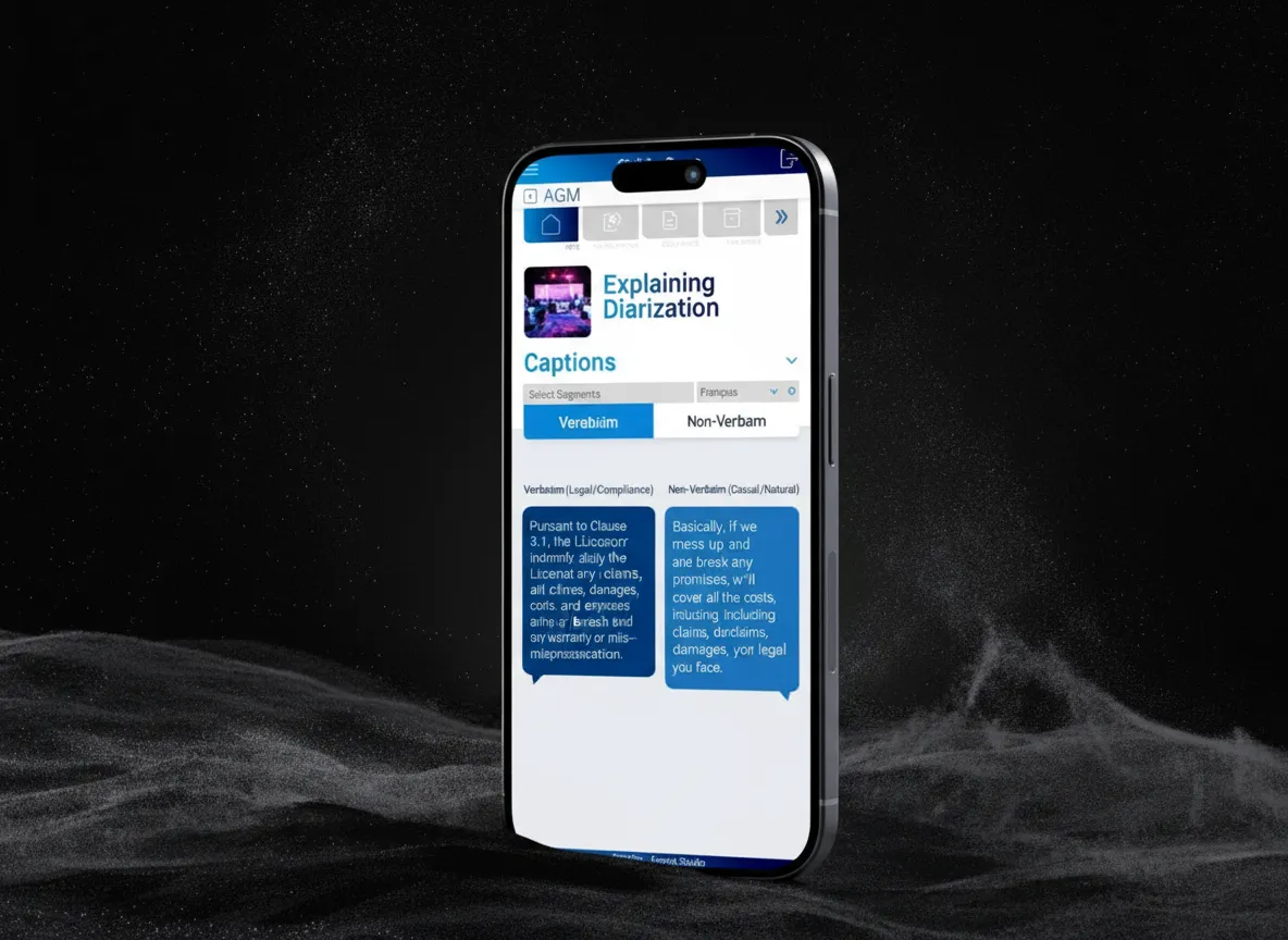 Verbatim / Non-Verbatim Options